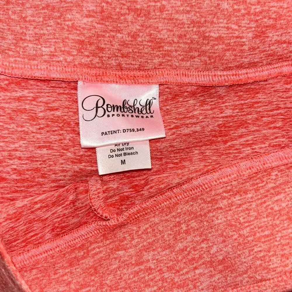 Bombshell sportswear sock leggings nwt orange sz m - Picture 4 of 5